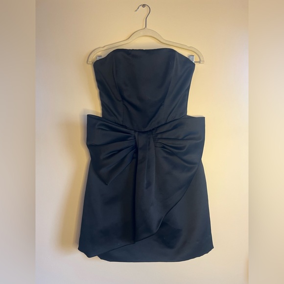 Vintage Strapless Nili Martin Black Bow Dress - Picture 4 of 7